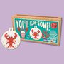 You're Clawsome! Mini Matchbox Cross Stitch Kit, thumbnail 1 of 12