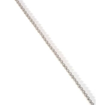 Sterling Silver 0.15ct Diamond Tennis Bracelet, 3 of 4