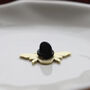 Cute Enamel Bee Pin Badge With Gold Colour Accents, thumbnail 5 of 7