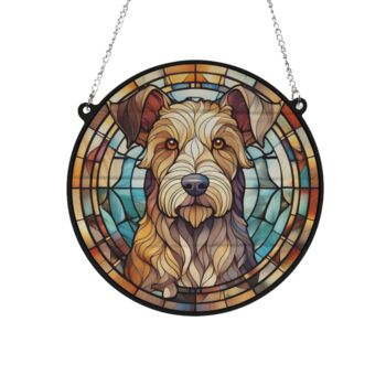 Lakeland Terrier Stained Glass Effect Suncatcher, 3 of 5