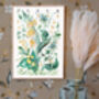 May Lily Of The Valley Birth Flower Print And Name, thumbnail 5 of 5