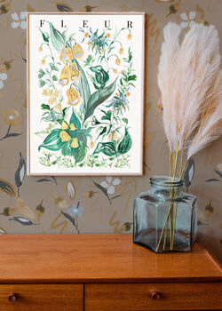 May Lily Of The Valley Birth Flower Print And Name, 5 of 5