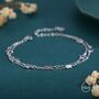 Sterling Silver Double Layer Star Bracelet, thumbnail 6 of 10