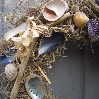 Beachcomber Heart Wreath Wedding Home Wall Decoration, 5 of 5