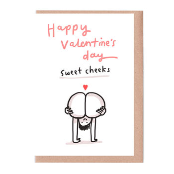 Happy Valentine's Day Sweet Cheeks Card, 2 of 2