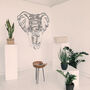 Majestic Metal Elephant Art Home Wall Decor, thumbnail 1 of 10