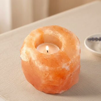 Himalayan Salt Crystal Tealight Holder Gift For Her, 2 of 11