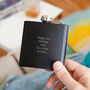 Name And Message Personalised Hip Flask, thumbnail 5 of 10