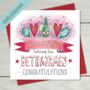 Happy Engagement Personalised Greeting Card, thumbnail 1 of 3