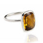 Desert Sunrise Quartz Ring In Sterling Silver, thumbnail 1 of 5