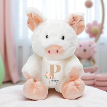 Personalised Pig Soft Toy, 2 of 2
