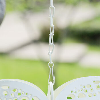 Ivory Hanging Heart Candle Holder, 6 of 8
