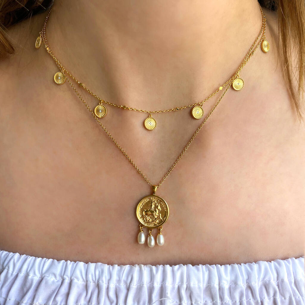 14k White Gold Diamond Charm Choker Necklace – Turgeon Jewelers