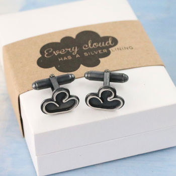 Cloud Cufflinks. Thinking Of You Gift For Friend, 6 of 12