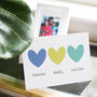 Personalised Sibling Heart Father's Day Card, thumbnail 6 of 7