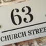 Personalised House Acrylic Number Sign Church, thumbnail 5 of 5