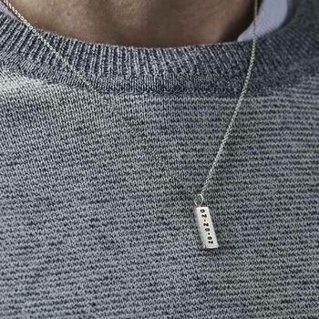 Personalised Men's Kintsugi Tag Necklace, 7 of 12