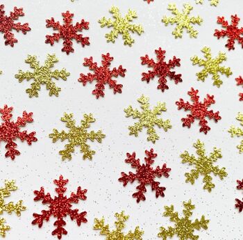 40 X Snowflake Christmas Confetti, Scatter, Centrepiece, Table Decoration, 2 of 8