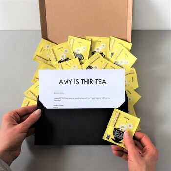 Novelty 21st Birthday Letterbox Friendly Tea Gift, 6 of 6