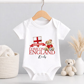 Personalised England World Cup Kids T Shirt, 3 of 8