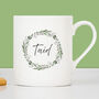 Grandparents Christmas Wreath China Mugs Set, thumbnail 3 of 3