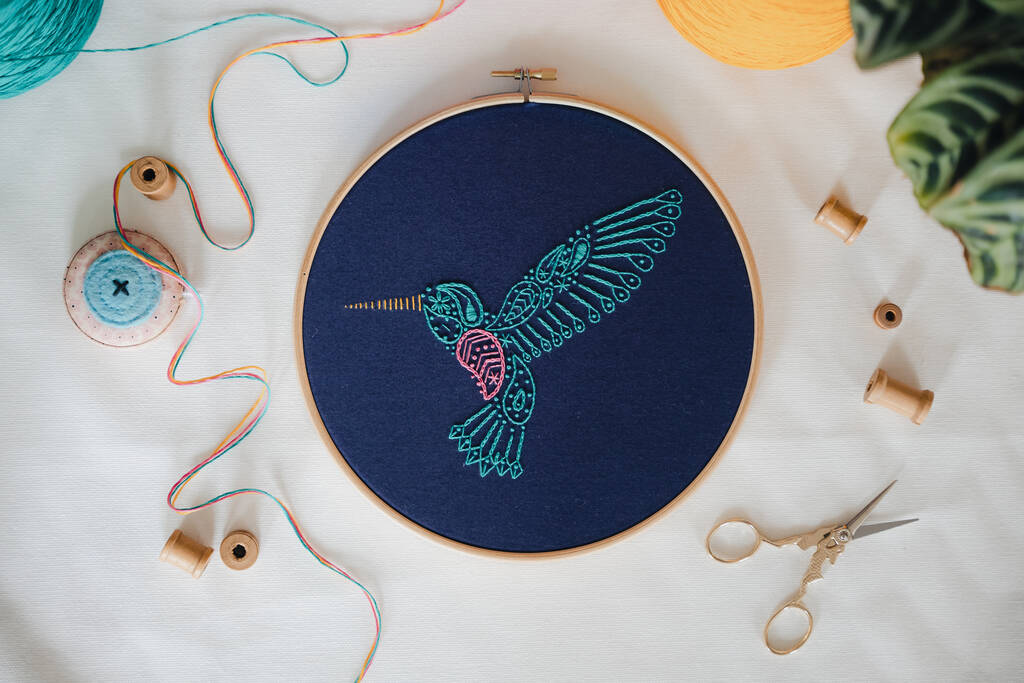 Hummingbird Embroidery Kit, 1 of 6