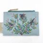 Personalised Bird Zip Credit Card Blue Purse, thumbnail 4 of 5