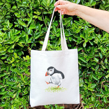 Personalised Puffin Tote Bag, 8 of 9