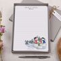 A5 Personalised Letter Writing Paper With Snowmen, thumbnail 1 of 4