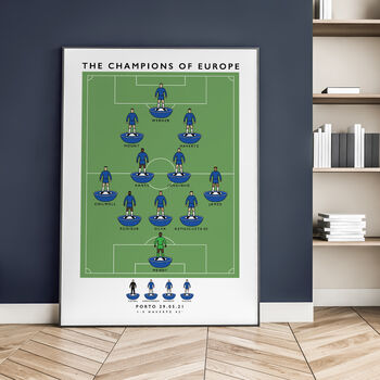 Chelsea Champions Of Europe 20/21 Poster, 3 of 8
