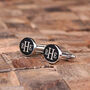 Personalised Engraved Cuff Links – Solid Wooden Box, thumbnail 2 of 4