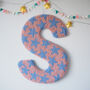 Dusky Pink And Blue Star Decorative Letter, thumbnail 1 of 6