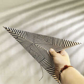 Liberty Noir | Black And White Paper Star Lantern, 2 of 4