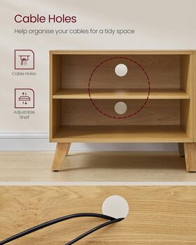 Tv Stand Cabinet For 65 Inch Tv Adjustable Shelves, 9 of 12