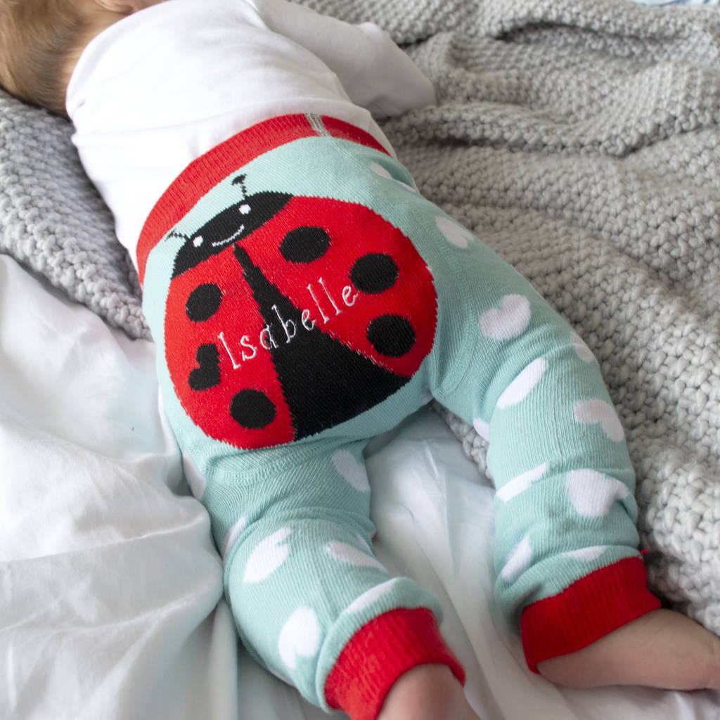 Personalised Ladybird Baby Leggings