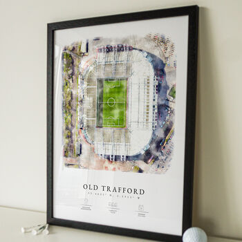 Personalised Football Stadium Framed Illustration, 2 of 6
