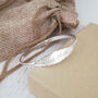 Personalised Sterling Silver Scalloped Baby Bangle, thumbnail 1 of 8