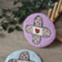Funny Plaster Design Punch Needle Coaster, thumbnail 3 of 5