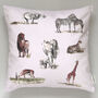 Safari Animals Printed Children's Cushion, thumbnail 7 of 10