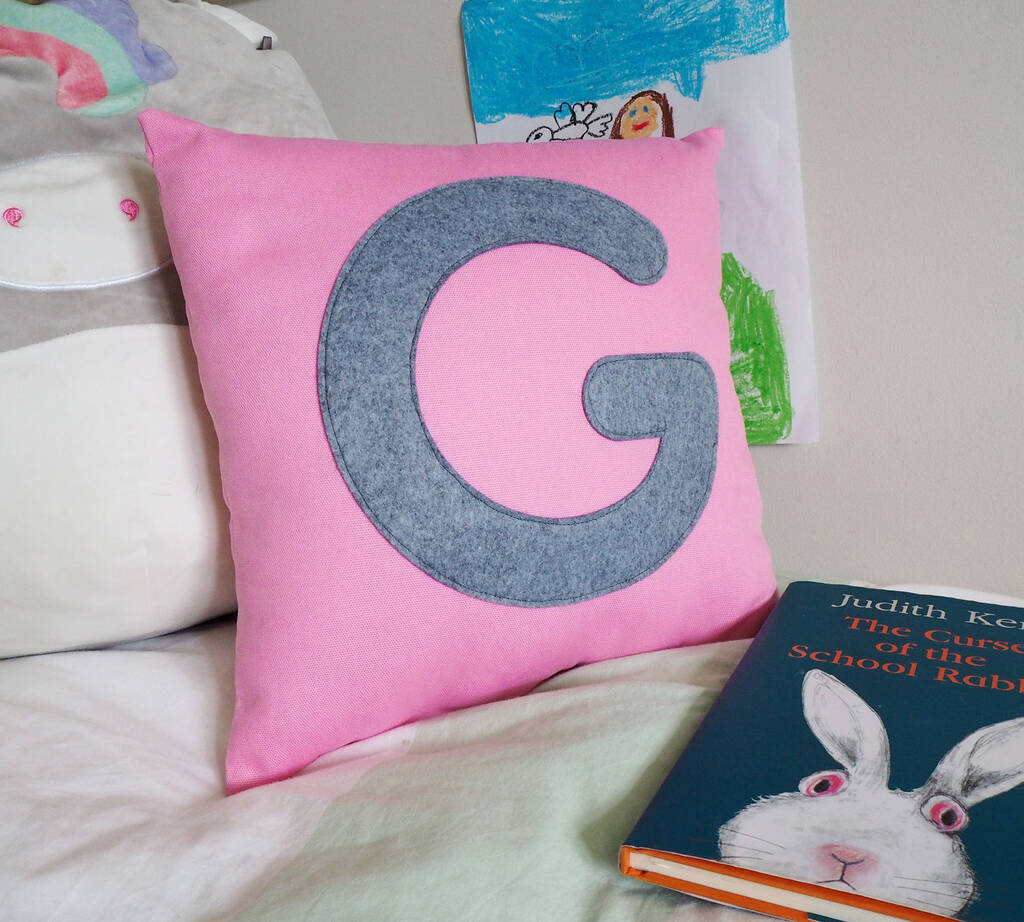 Personalised Letter Cushion By Brown Betty Blue