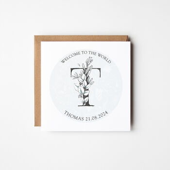 Personalised New Baby Boy Card, 2 of 3