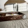 Large Vintage Wooden Tray With Faded Lettering, thumbnail 3 of 7