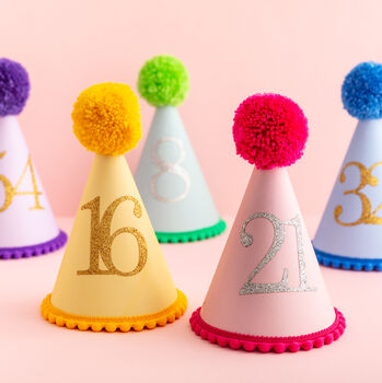 thumbnail image 2 of 12-Piece Kids Birthday Party Hats - Colorful Celebration Headwear For Fun Parties 2 of 14
