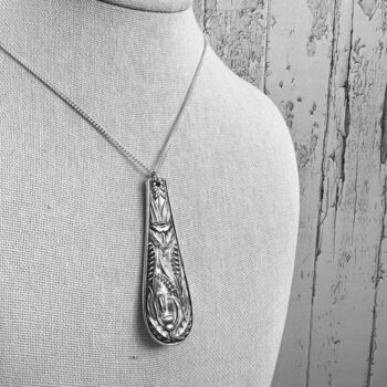 Art Nouveau Vintage Spoon Necklace, 3 of 4