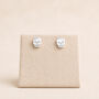 Sterling Silver Skull Stud Earrings – 8mm, thumbnail 2 of 3