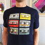 Personalised Cassette Tape Music Selection T Shirt, thumbnail 4 of 9