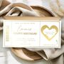 Birthday Scratch To Reveal Card, Gold Foil Birthday Voucher, Scratch Off Ticket, thumbnail 1 of 3