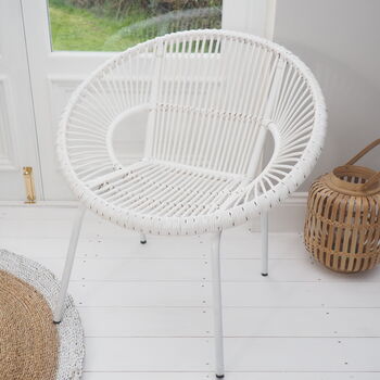 Bamboo Tub Chair Choose White Or Natural, 12 of 12