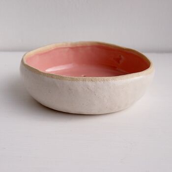 Handmade Pastel Pink Ceramic Soap Dish, 7 of 11