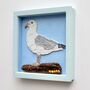 Handmade Framed Seagull Coastal Bird Mosaic Picture, thumbnail 2 of 4